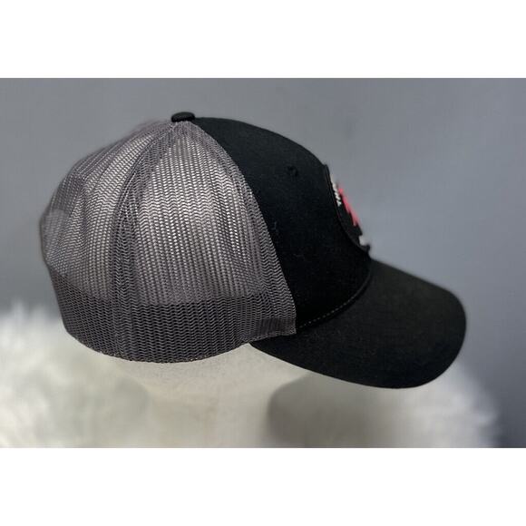 Throw Pink Disc Golf Mesh Back Ball Cap Black Gray Trucker - Picture 5 of 6